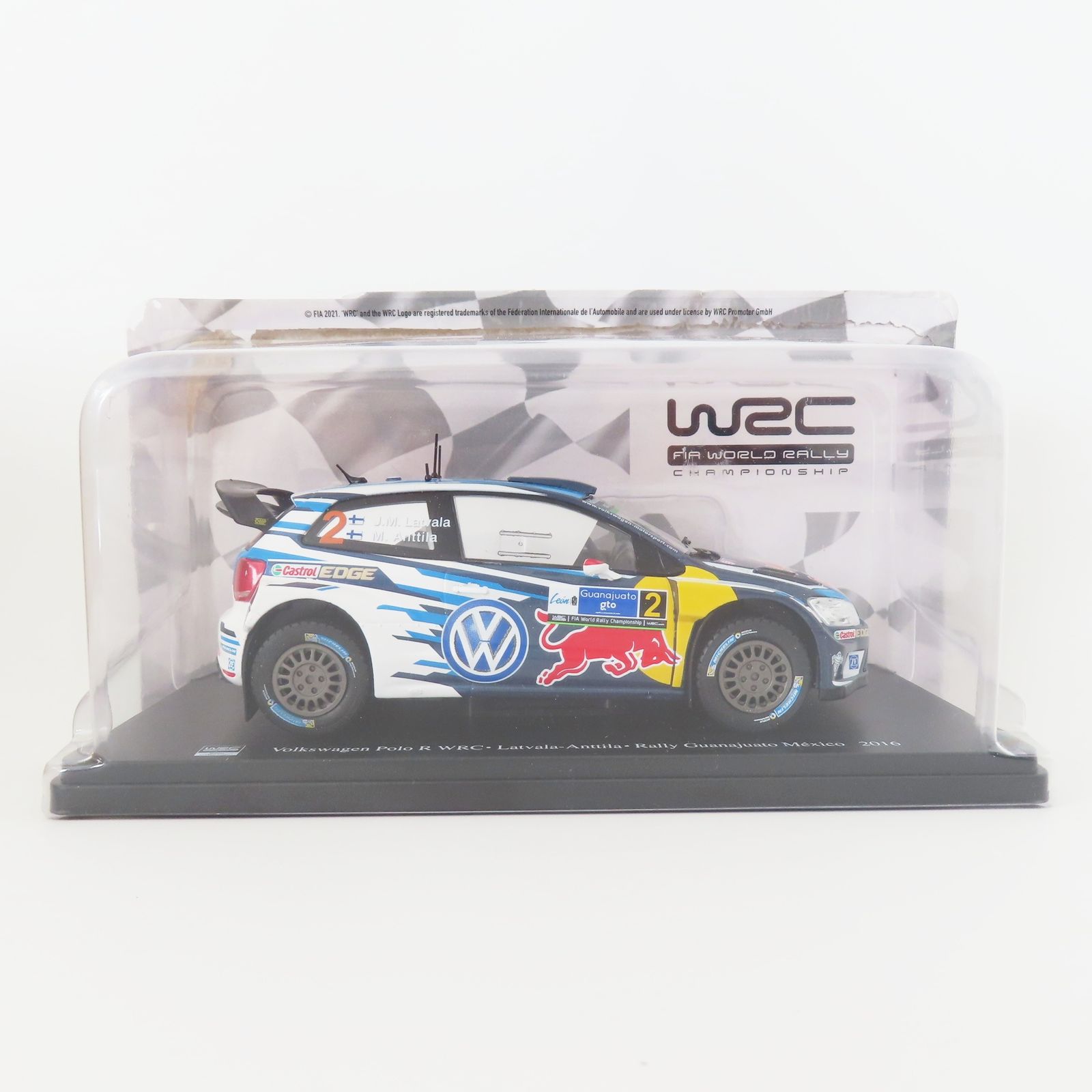 M09-W02 WRC公認 1/24 Volkswagen Polo R WRC Latvala-Anttila Rally Guanajuato Mexico 2016 フォルクスワーゲン ポロ ラリー・メキシコ Altaya 1:24 2016 Volkswagen Polo R WRC #2: 2016 Rally