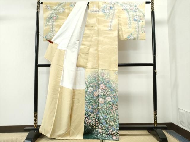 平和屋本店□極上 訪問着 総刺繍 駒刺繍 裏菊 逸品 DZAA6041kh5