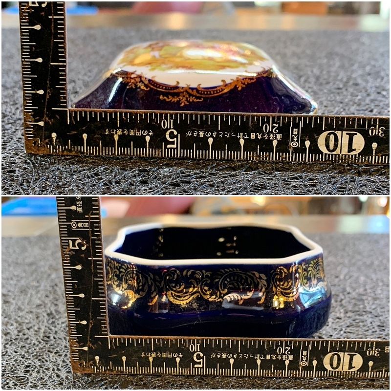 LIMOGES CASTEL リモージュ キャッスル 小物入れ 蓋付き 22k GOLD 金彩