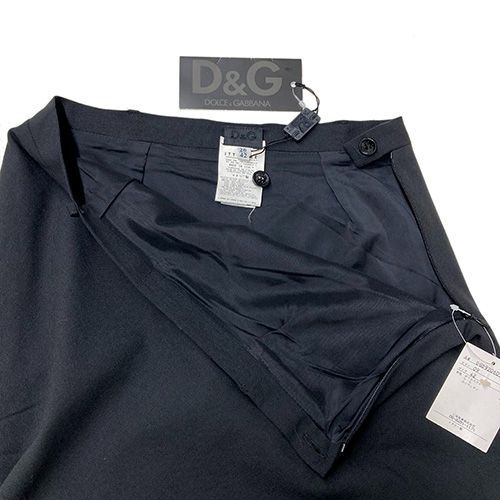 ドルチェ&ガッバーナ スカート サイズ42 黒 無地 ロングスカート 