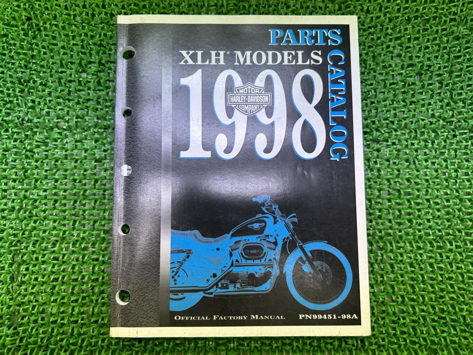 XLH パーツリスト 英語版 ハーレー 正規 バイク 整備書 スポーツスター 1998年XLHモデル パーツカタログ 車検 パーツカタログ Wj