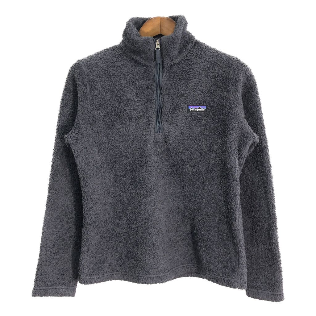 patagonia パタゴニア ロスガトス ハーフジップ フリースジャケット アウトドア グレー (メンズ M) 中古 古着 R0891