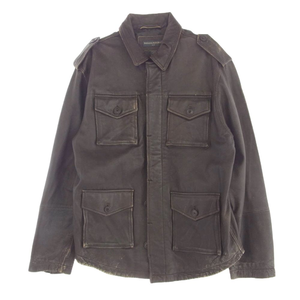 バナナリパブリック BANANA REPUBLIC 90s 00s レザー ミリタリー 
