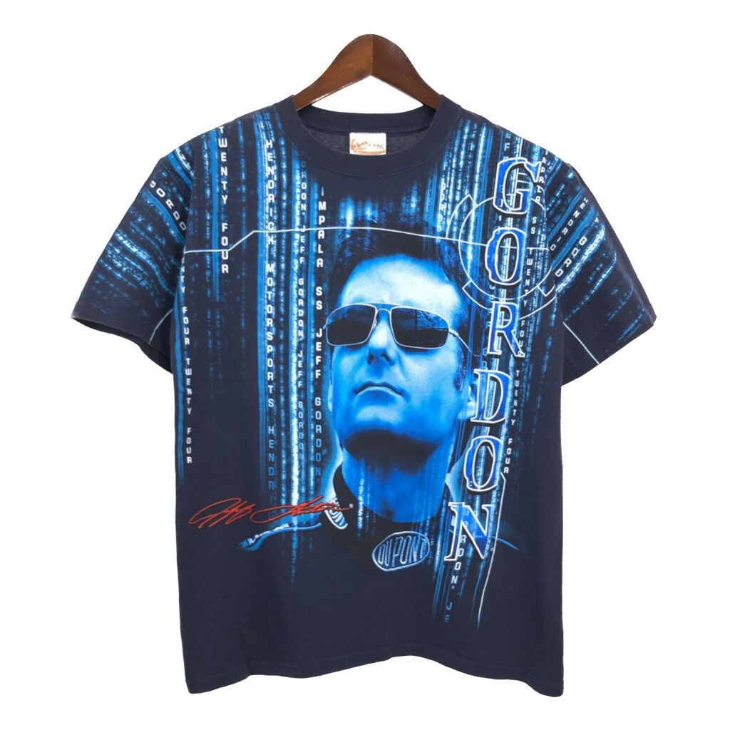CHASE AUTHENTICS NASCAR ナスカー レーシング オールオーバープリント 半袖Ｔシャツ(メンズ M) 古着 U2805