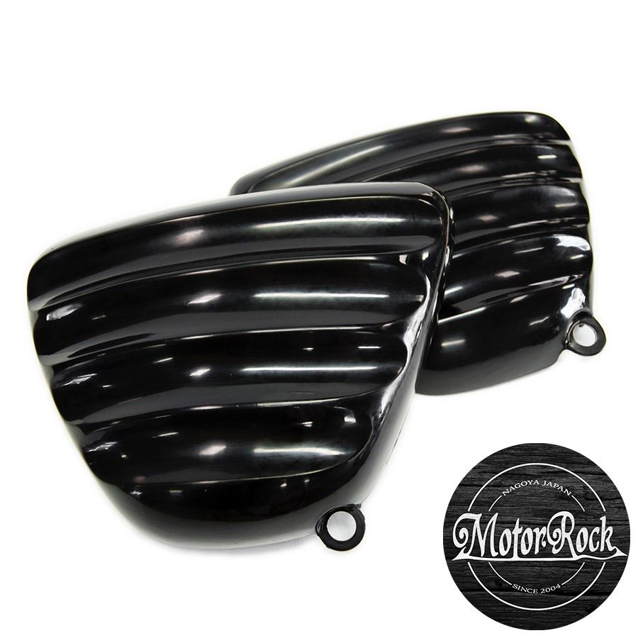 SR400|500用 リブ付きサイドカバー MOTOR ROCK MR-SM014