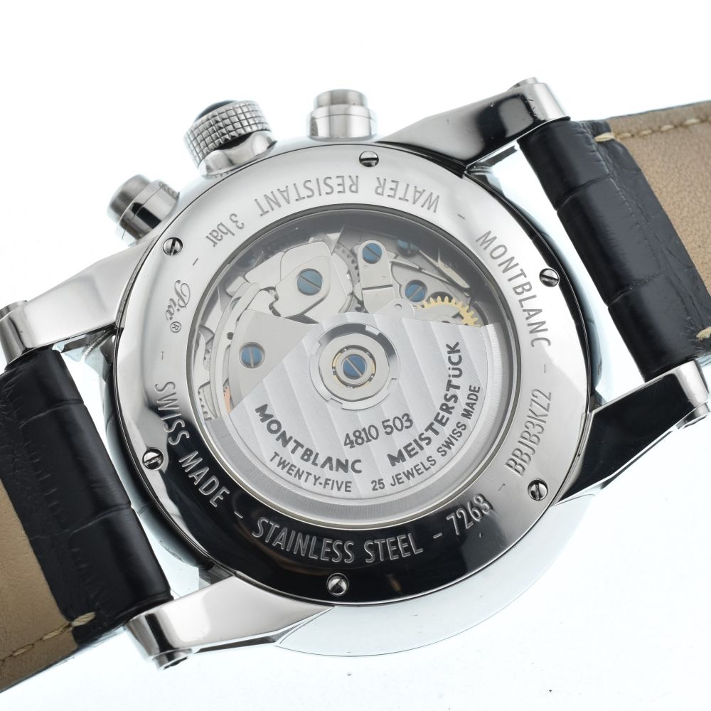 モンブラン MONTBLANC 7263 タイムウォーカー クロノボイジャー UTC デイト 自動巻き メンズ美品 Q#135239 モンブラン  MONTBLANC 7263 タイムウォーカー クロノボイジャー UTC デイト 自動巻き メンズ美品 Q#135239 107339  MONTBLANC（モンブラン） タイムウォーカー ...