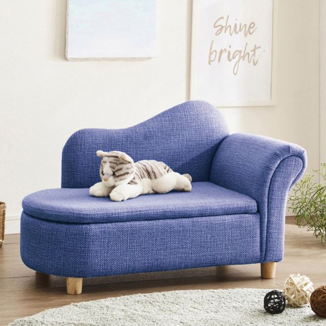 生殖能力 後藤家具物産 座面収納庫付きペット用ソファー PSO-KRS-NV ネイビー ペットベッド ペット家具