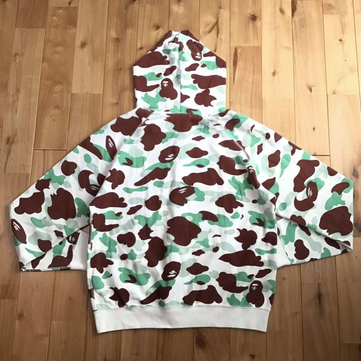 ★仙台限定★ Sendai city camo 鹿の子 ジップ パーカー Sサイズ a bathing ape BAPE エイプ ベイプ  アベイシングエイプ NIGO