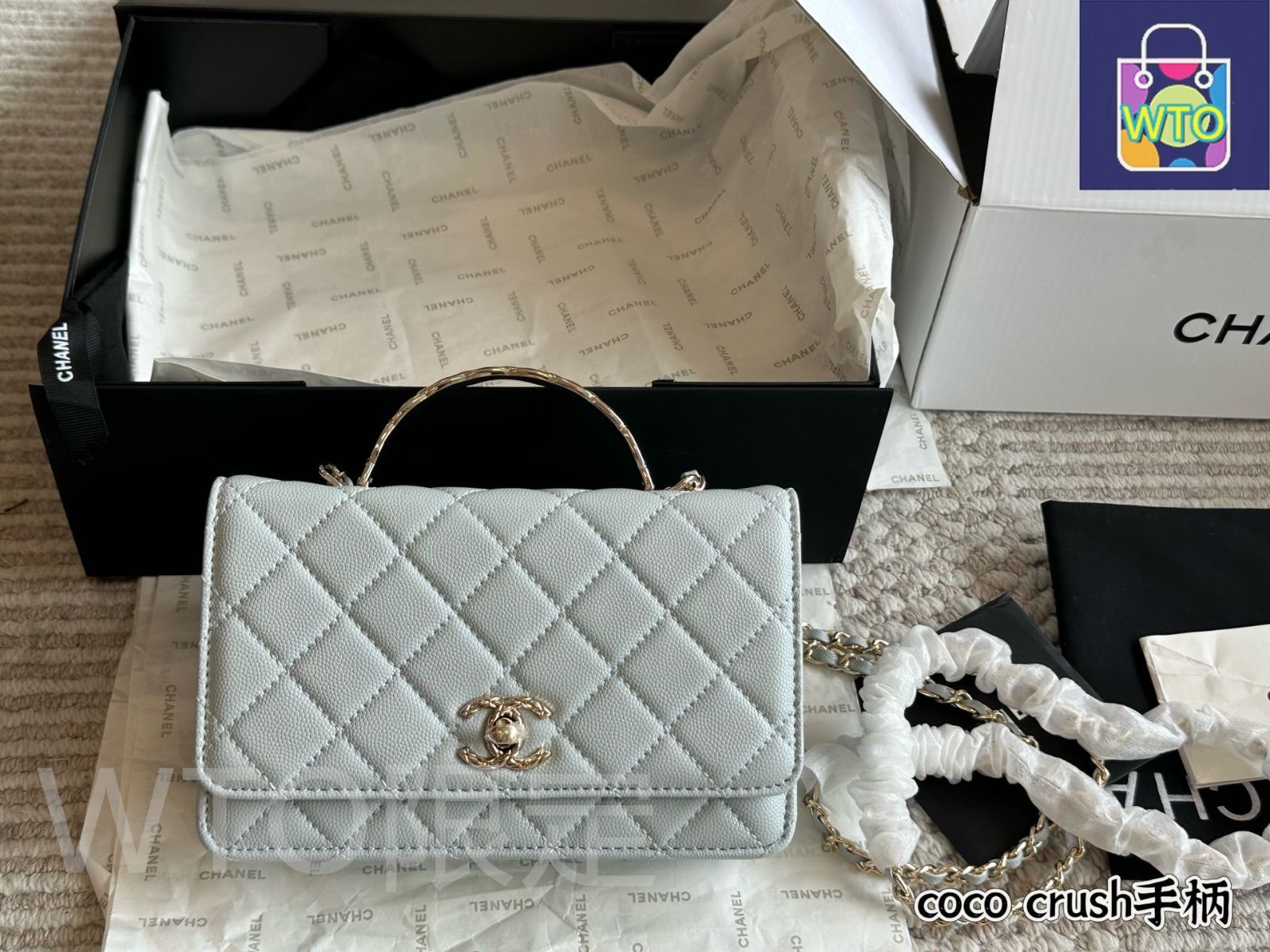 今日特価】Chanel 25SS Coco Crush Metal Handle WOC - シャネル