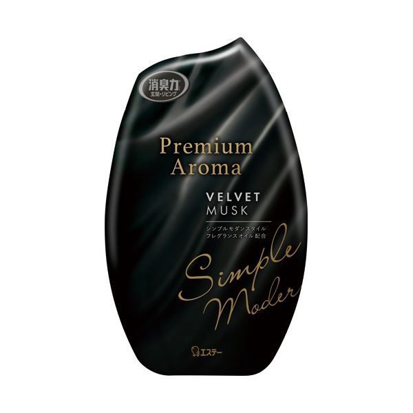 （まとめ） エステーお部屋の消臭力 Premium Aroma ベルベットムスク 400mL 1セット（3個） 【×3セット】