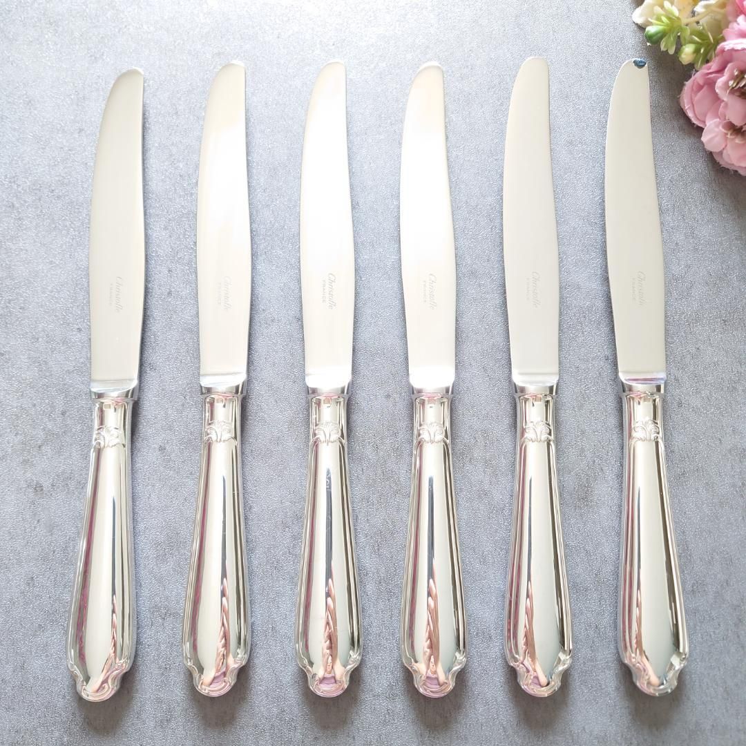 クリストフル ポンパドール テーブルナイフ 6点