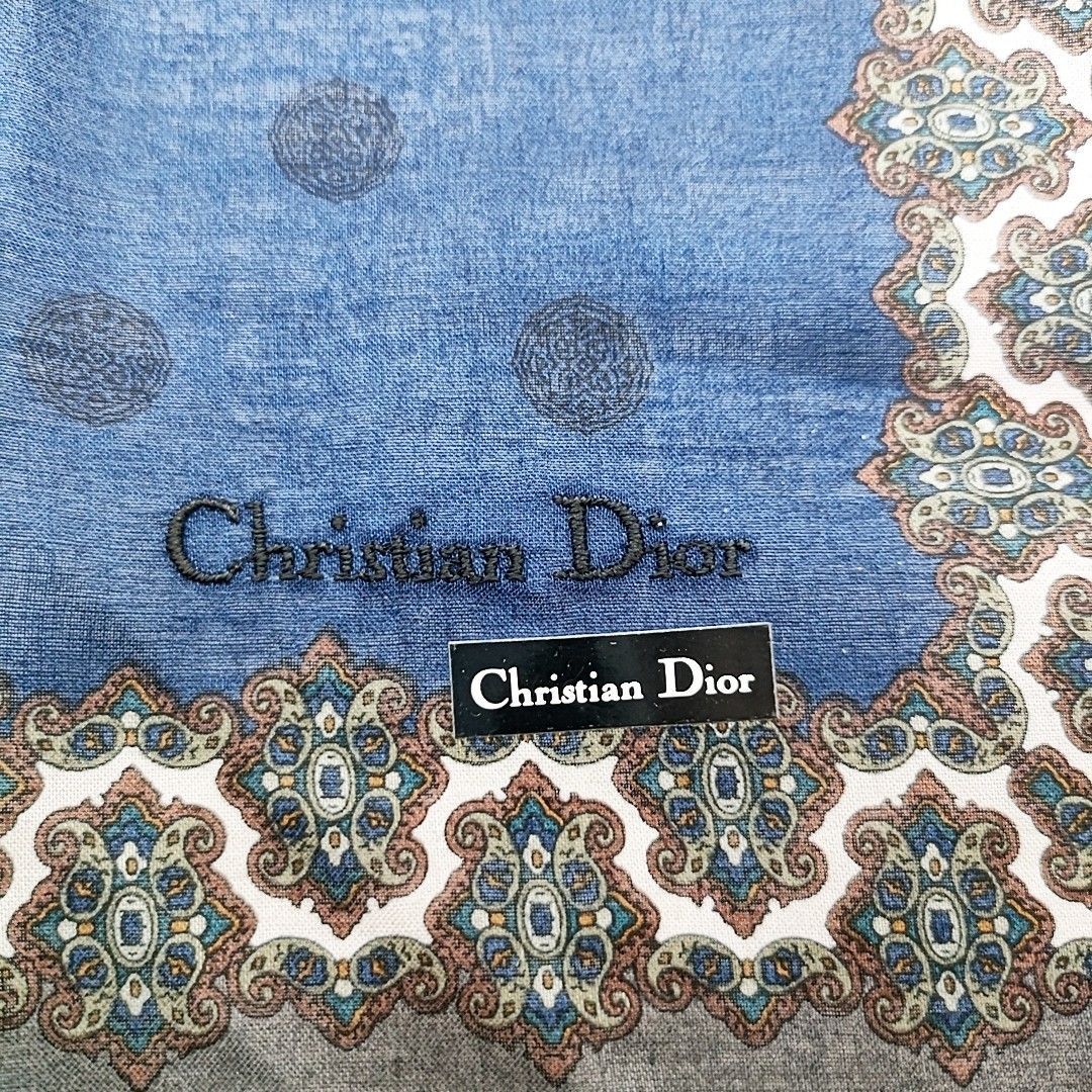 スカーフ多数出品中⁂クリスチャンディオール スカーフ  未使用　ChristianDior ハンカチ