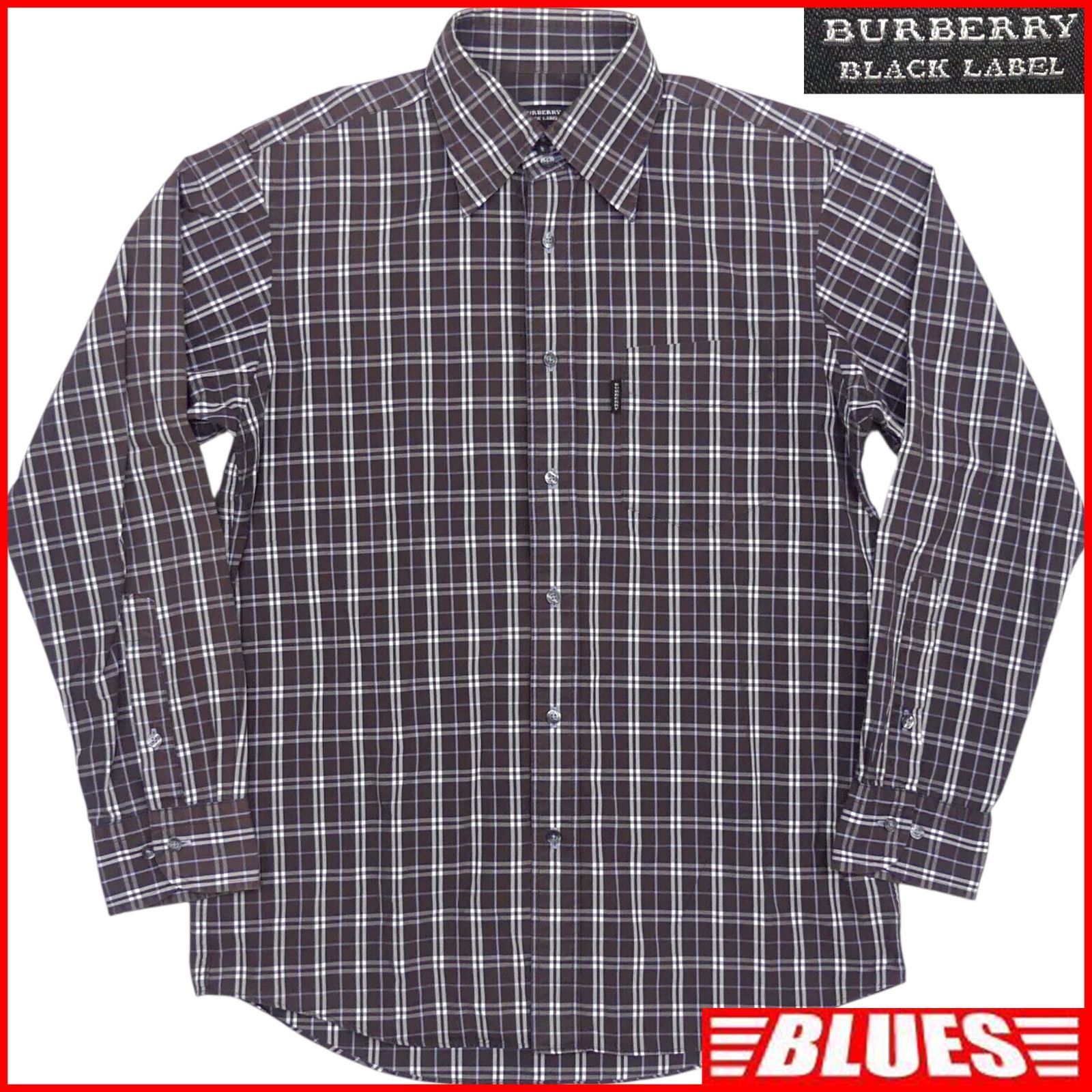 BURBERRY BLACK LABEL 廃盤 バーバリーブラックレーベル 長袖 シャツ M