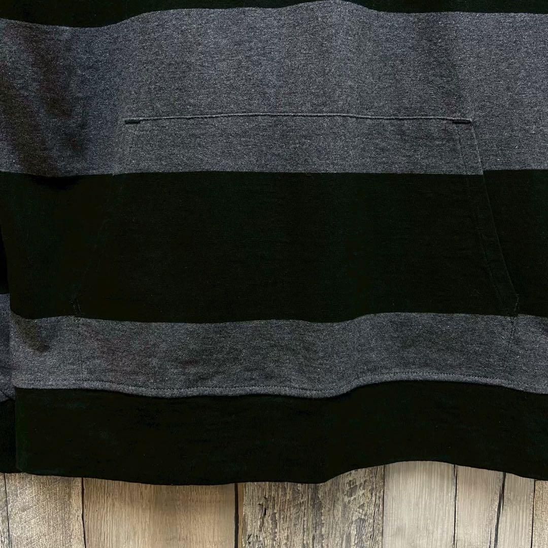 NOAH ノア ヘンリーネック ボーダー パーカー フーディー ロンT M アウトドアグッズセット パーカー 