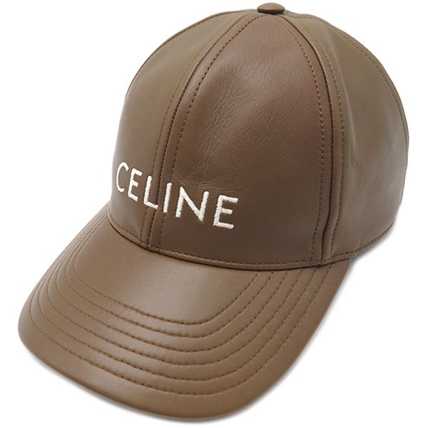 セリーヌ CELINE キャップ レザー ベースボールキャップ ラムスキン
