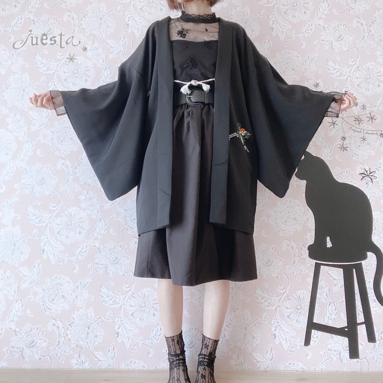黒チェック系