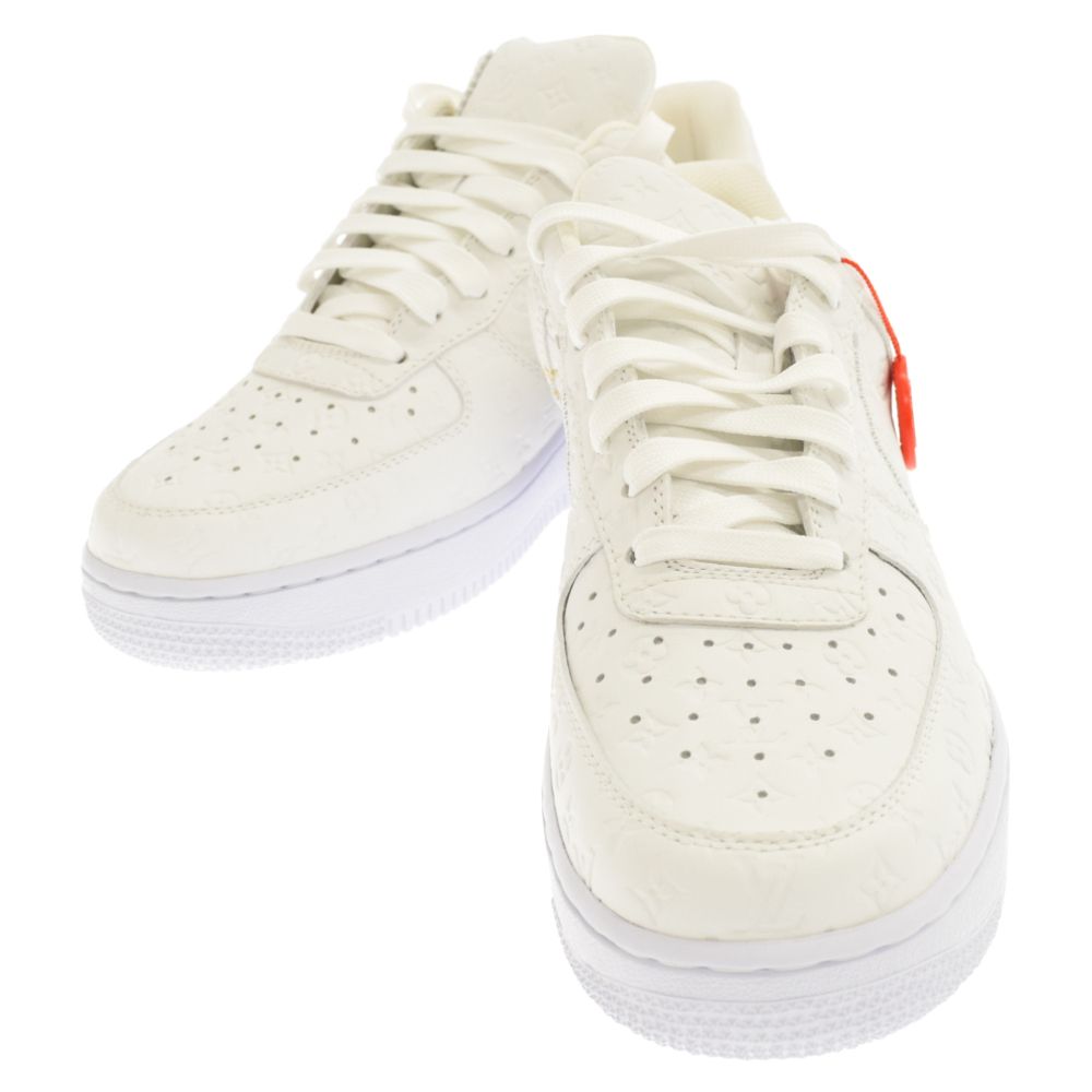 LOUIS VUITTON (ルイヴィトン) ×Nike Air Force 1 ナイキ モノグラム エアフォースワン ローカットスニーカー ホワイト  LD0212 - メルカリ