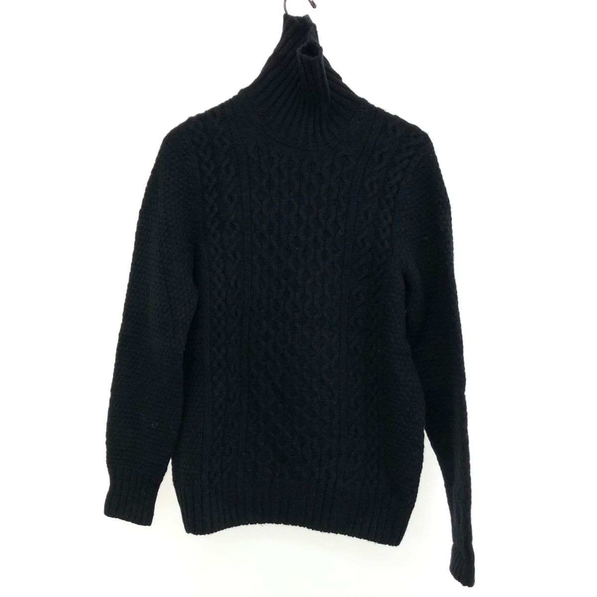 Drumohr ドルモア タートルケーブルニット 46 ホワイト