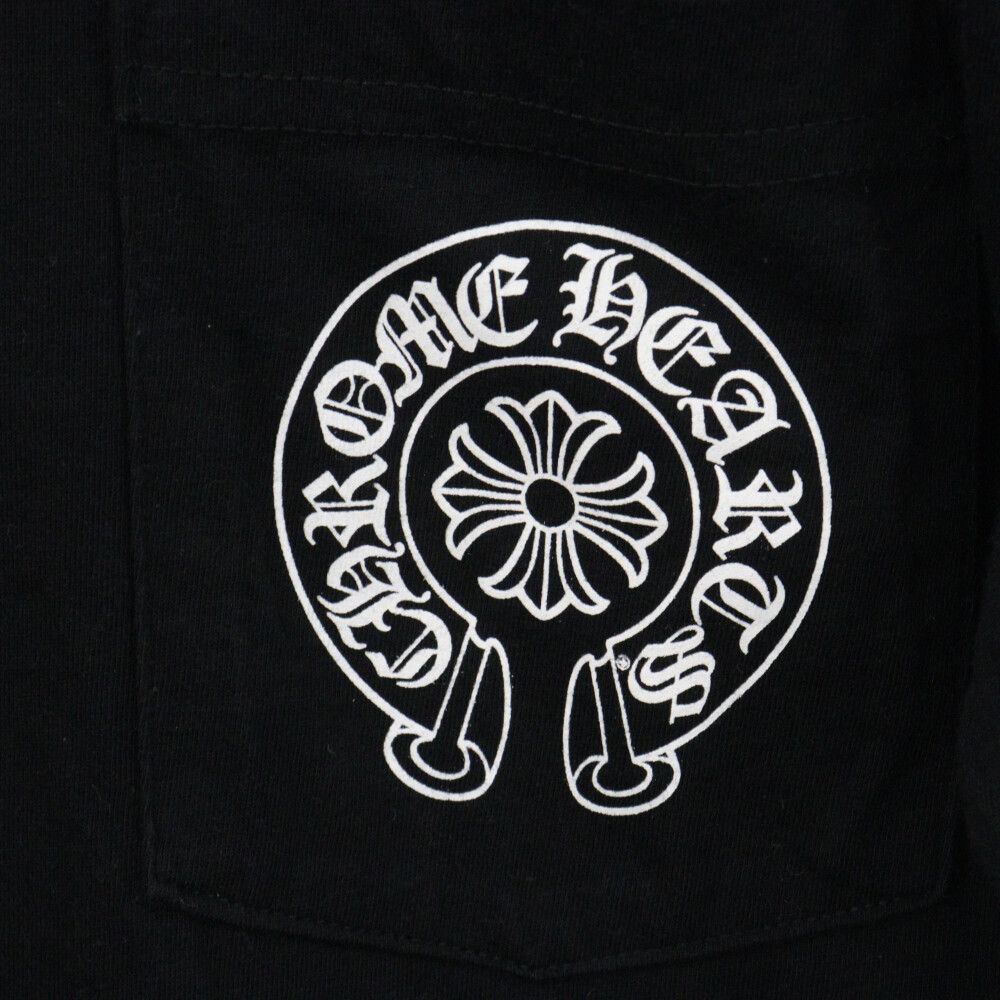 CHROME HEARTS (クロムハーツ) Honolulu Horseshoe S/S Tee クロムハーツ ホノルルホースシューTシャツ 半袖カットソー ブラック