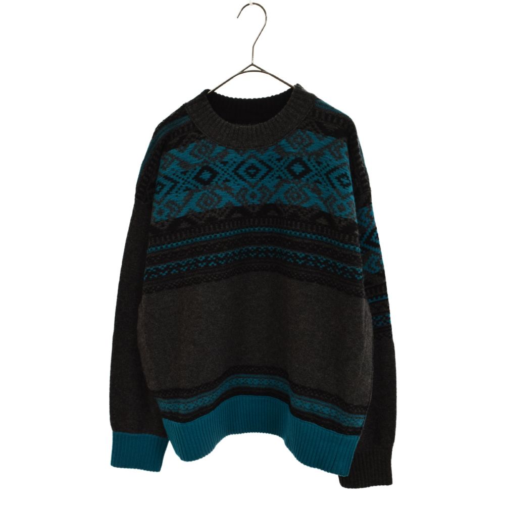 Sacai (サカイ) GEOMETRIC KNIT PULLOVER 22-02914M ジオメトリック