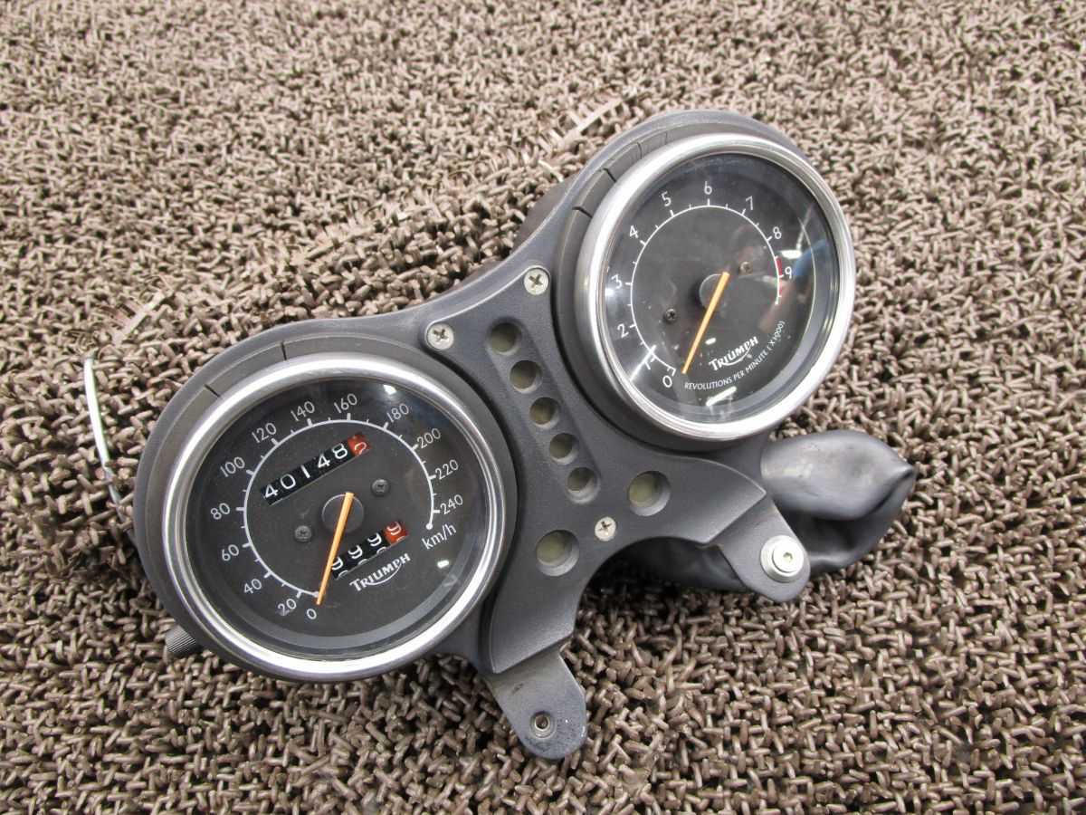トライアンフ サンダーバード900 メーター スピード ▲A2037 タコ インジケーターランプ SMTTC339 J THUNDER BIRD キャブ車 動画有