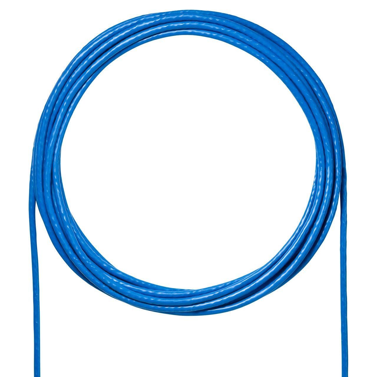 100m_ブルー サンワサプライ CAT6A LANケーブルのみ 自作用UTP単線ケーブル モデム用 100m 10Gbps|500MHz RJ45 ブルー KB-T6A-CB100BL