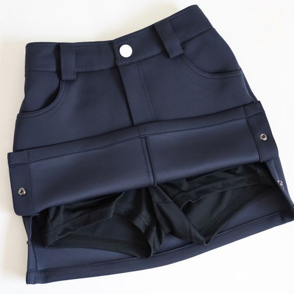 ディセンバーメイ ゴルフ スカート レディース ダンボールニット ミニ