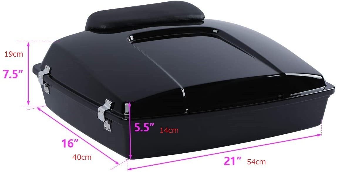 ツーリング ツアーパックセット 薄型 キー バックレストあり 1994-2013年 艶あり ブラック FFCRYSTALESIA_COM