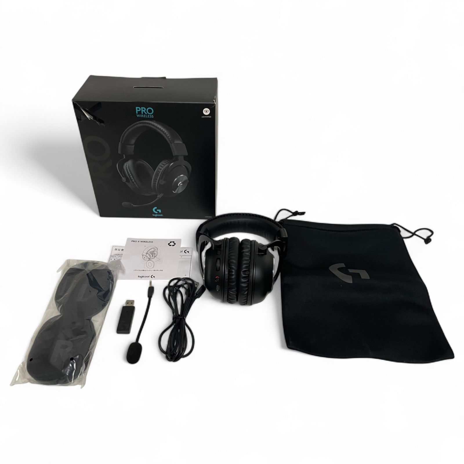 ● ロジクール logicool ゲーミングヘッドセット G-PHS-004WL PRO X WIRELESS ブラック 1400-2506
