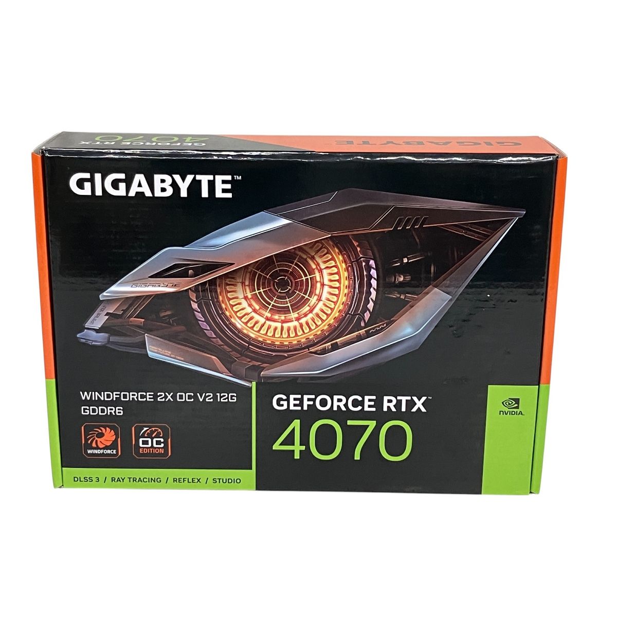 GIGABYTE NVIDIA RTX4070 搭載 グラフィックボード グラボ GV-N4070WF2OCV2-12GD PCパーツ ギガバイト 未開封 ♥ S10383623