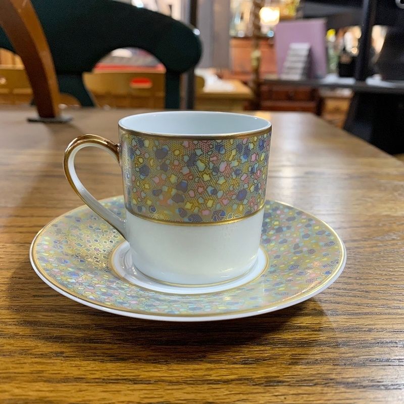 ベルナルドリモージュ デミタスカップ＆ソーサー BERNARDAUD LIMOGES 金彩 アールデコ オシャレ フランス  モザイク【RU0404-3】 - メルカリ