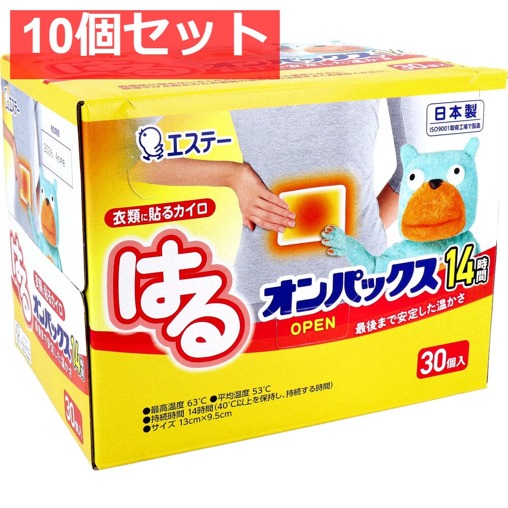 はるオンパックス 衣類に貼るカイロ 30個入 10個セット