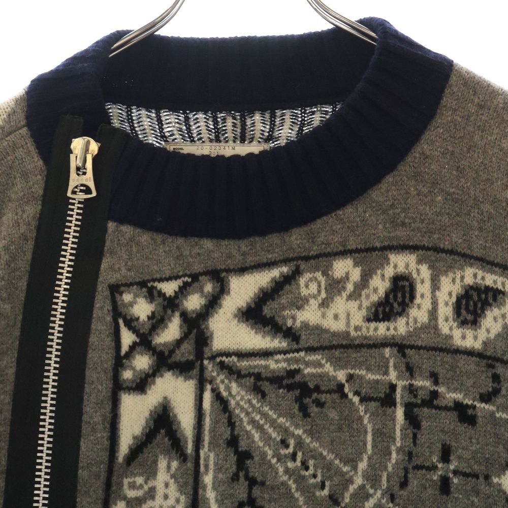 sacai 20-21aw Dr.wooライダースニット 【公式通販】