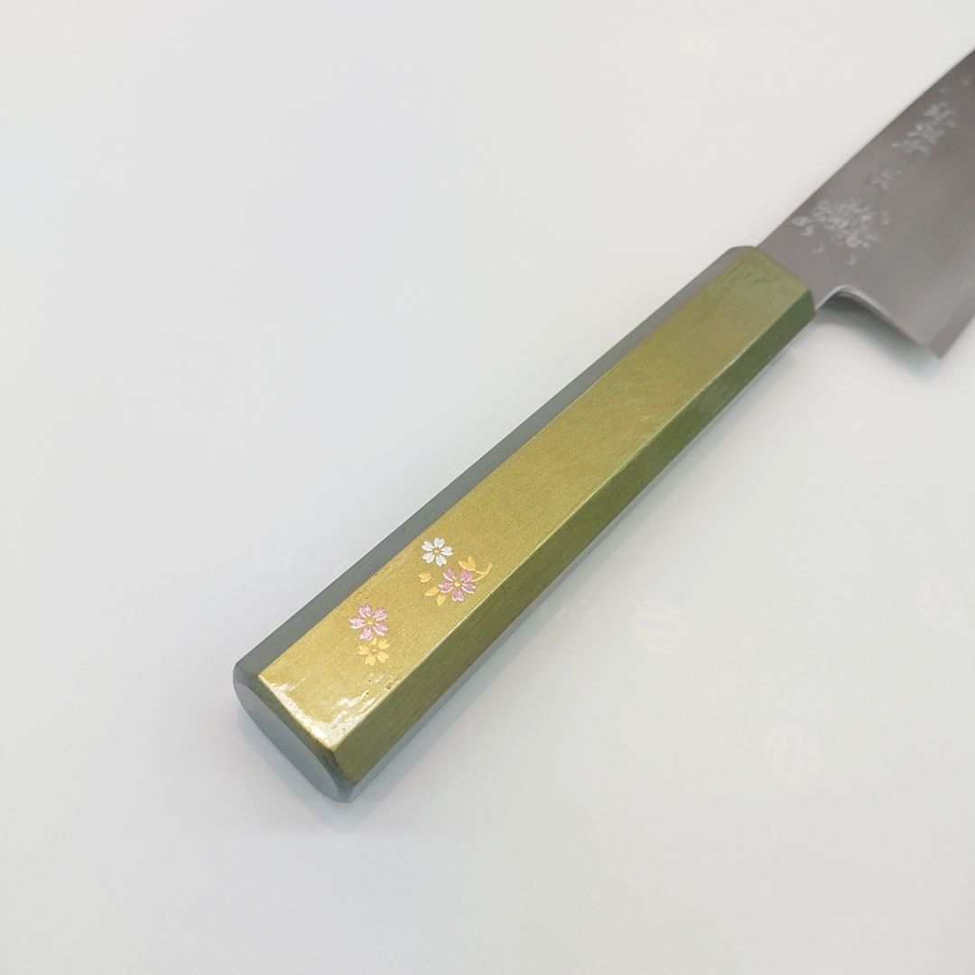 くのいち 銀三鋼 手彫彫刻 和三徳180mm 堺孝行 - メルカリ