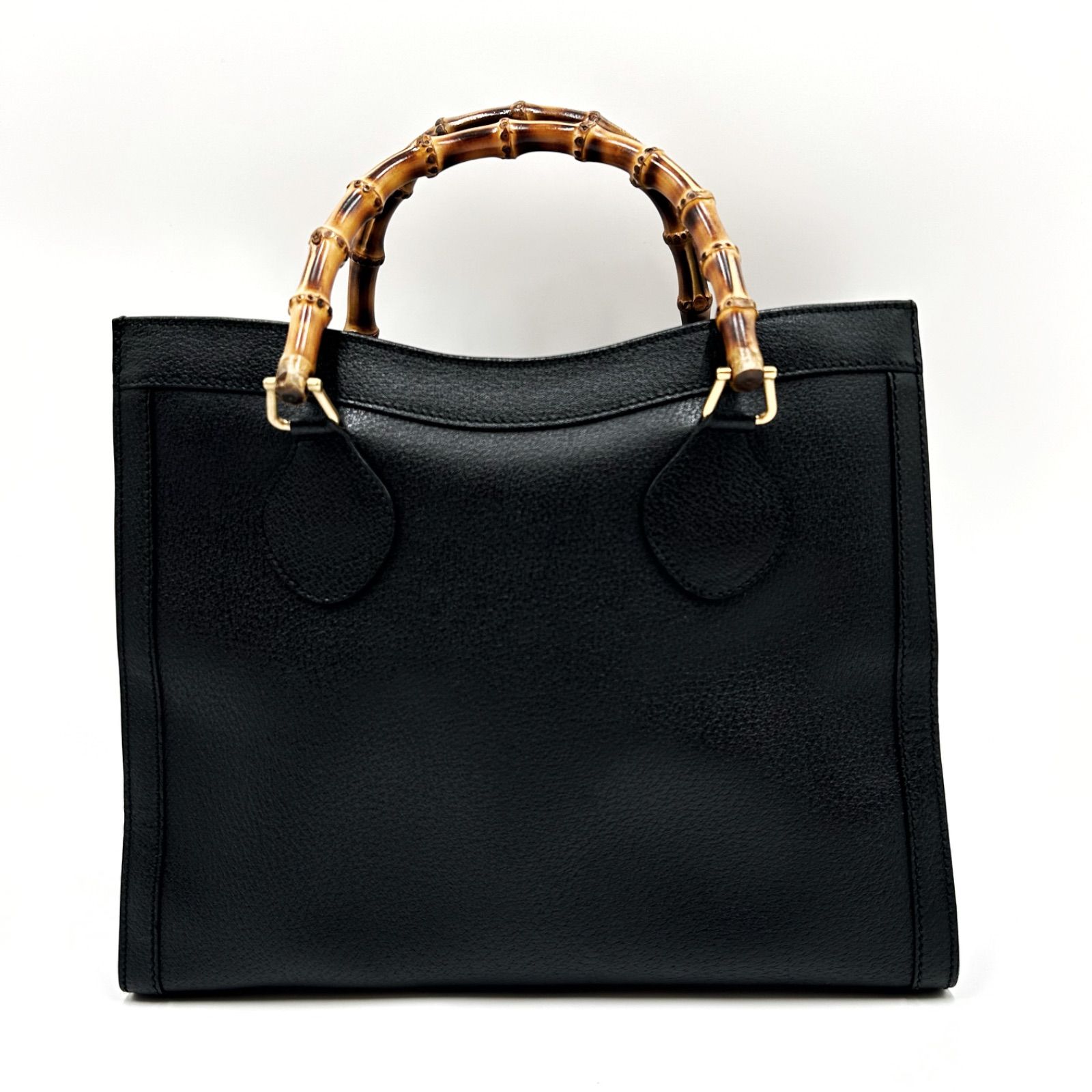 美品 GUCCI グッチ ハンドバッグ バック ダイアナ バンブー レザー 