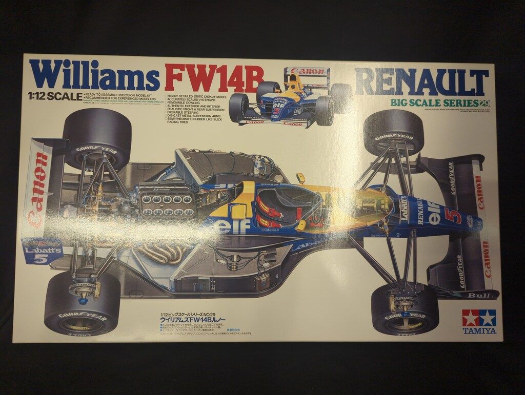 タミヤ 1/12ビッグスケール No.29 ウィリアムズ FW-14B ルノー タミヤ 1/12ビッグスケール No.29 ウィリアムズ FW-14B ルノー
