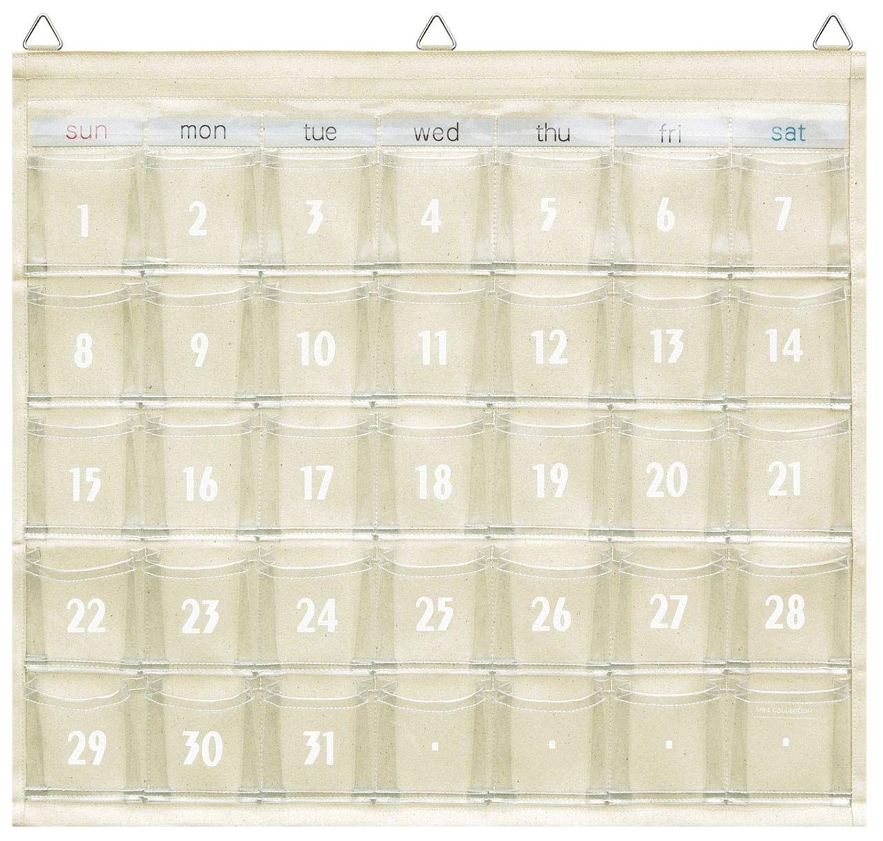 新着商品 帆布 キナリ カレンダーポケット W-419