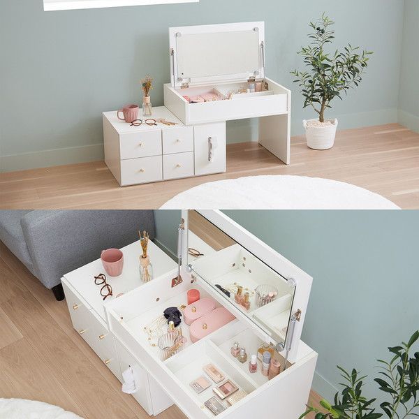 完成品伸縮ドレッサー ホワイト 完成品伸縮ドレッサー ホワイト