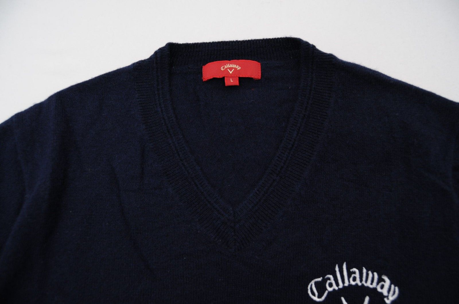 中古 メンズ キャロウェイ Callaway セーター L 紺 ネイビー