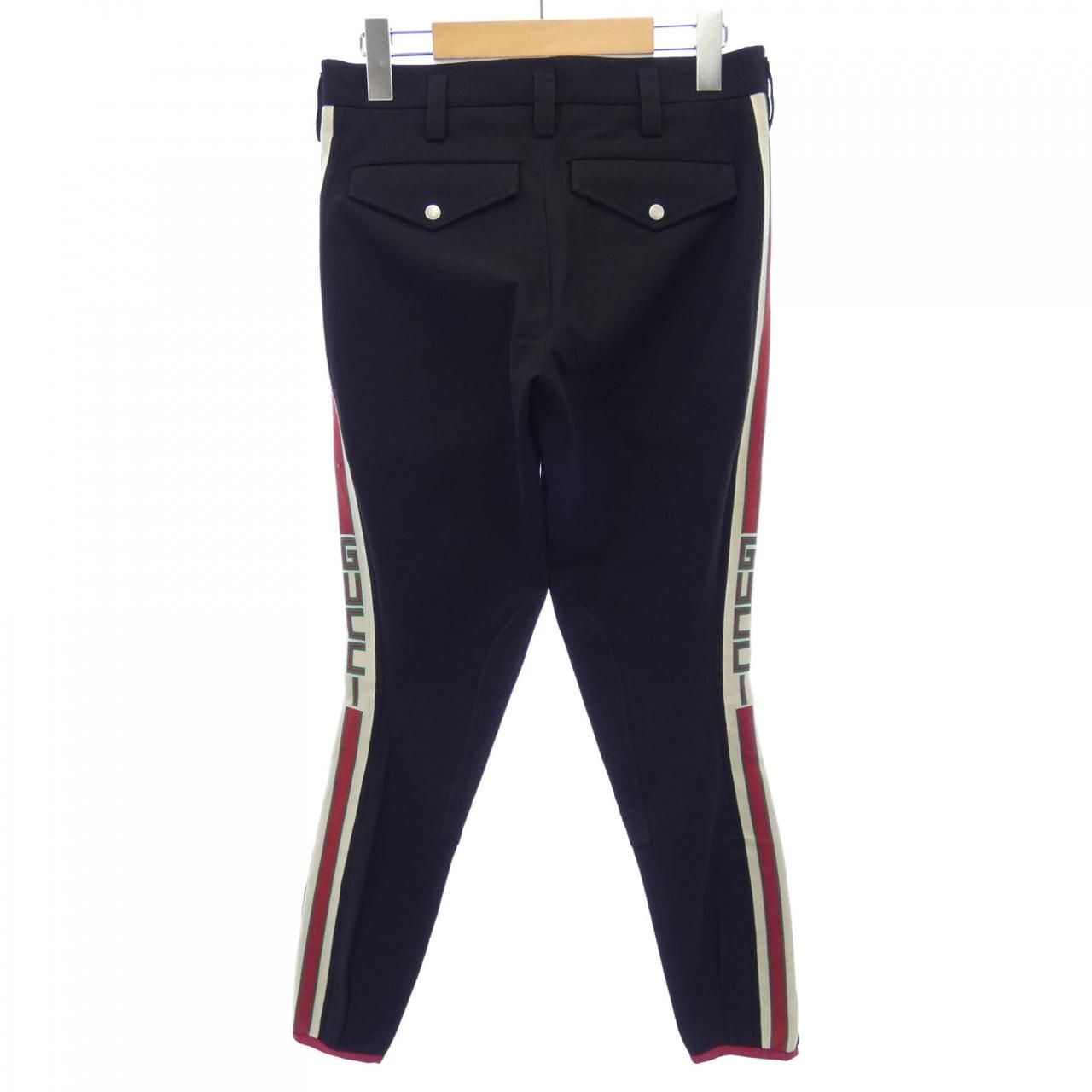 USED★GUCCI★ヘリンボーン柄パンツ★ガウチョパンツ★40★グッチパンツ USED☆GUCCI☆ヘリンボーン柄パンツ☆ガウチョパンツ☆40