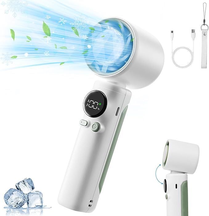 新品 未使用 BRUNO DC ジオメトリックフレームファン ブルーグレー