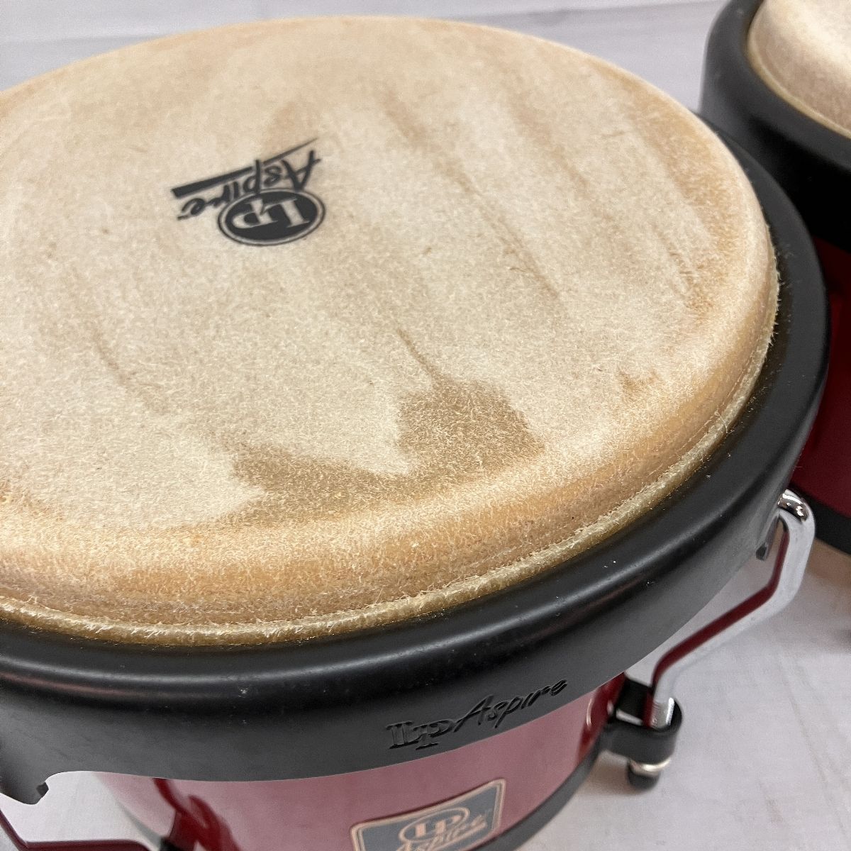 LP Aspire ボンゴ レッド 打楽器 ソフトケース パーカッション