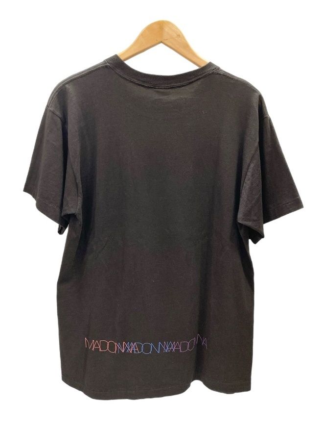 ヴィンテージ Vintage 90s マドンナ MADONNA ARTIST TEE US古着 袖シングル 黒 L Tシャツ プリント ブラック 101MT-2586