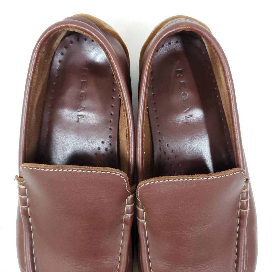 ◆REGAL◆リーガル 24.5cmドライビングシューズ トリコロール レザー ◇REGAL◇リーガル 24.5cm デッキシューズ トリコロール レザー