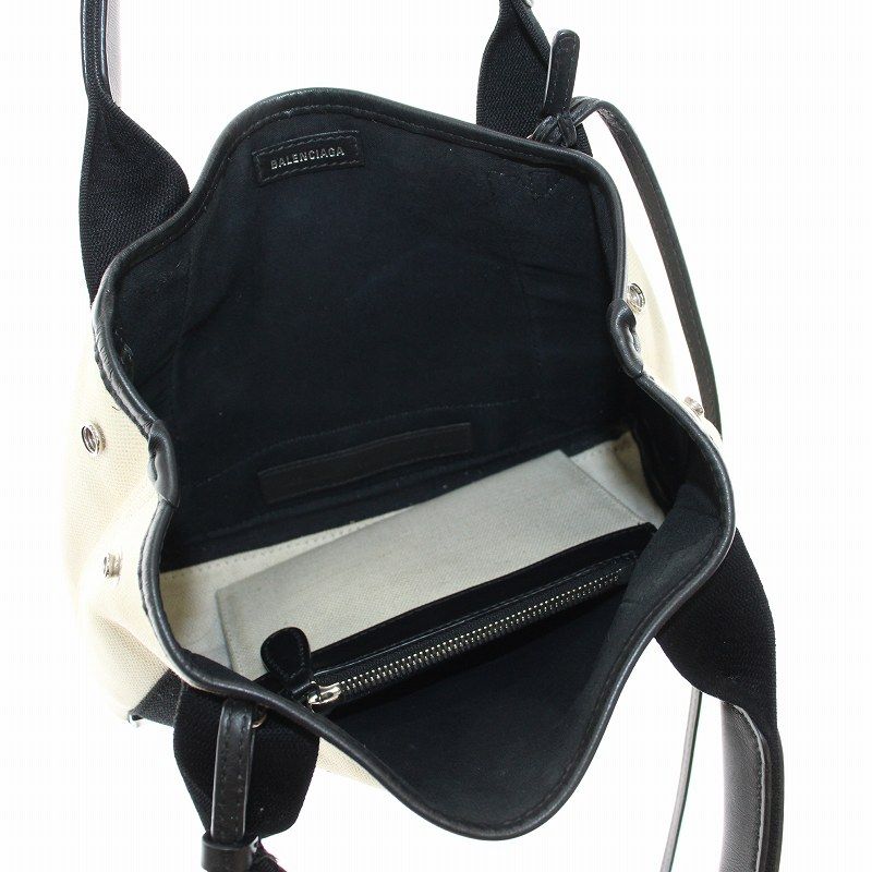 バレンシアガ BALENCIAGA ネイビーカバス XS 購入 ハンドバッグ
