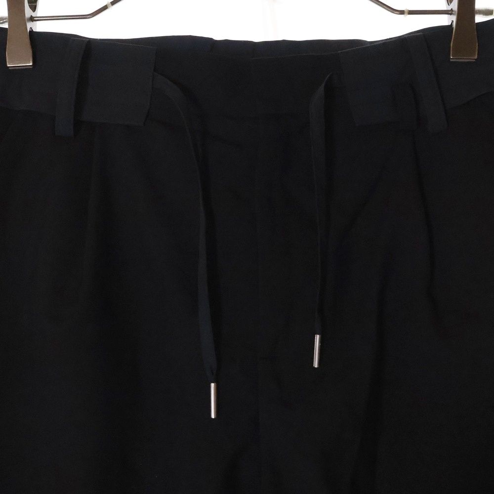 sacai サカイ ドローストリング テーラードパンツ　黒 SIZE 2 Sacai (サカイ) 22AW ドローストリング テーラードパンツ