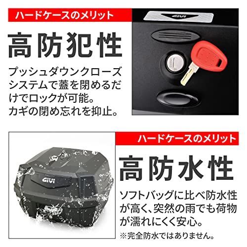 ブラックパネル GIVI(ジビ) バイク用 リアボックス モノロック 42L ANTARTICAシリーズ B42NB ブラックパネル 22148 -  メルカリ