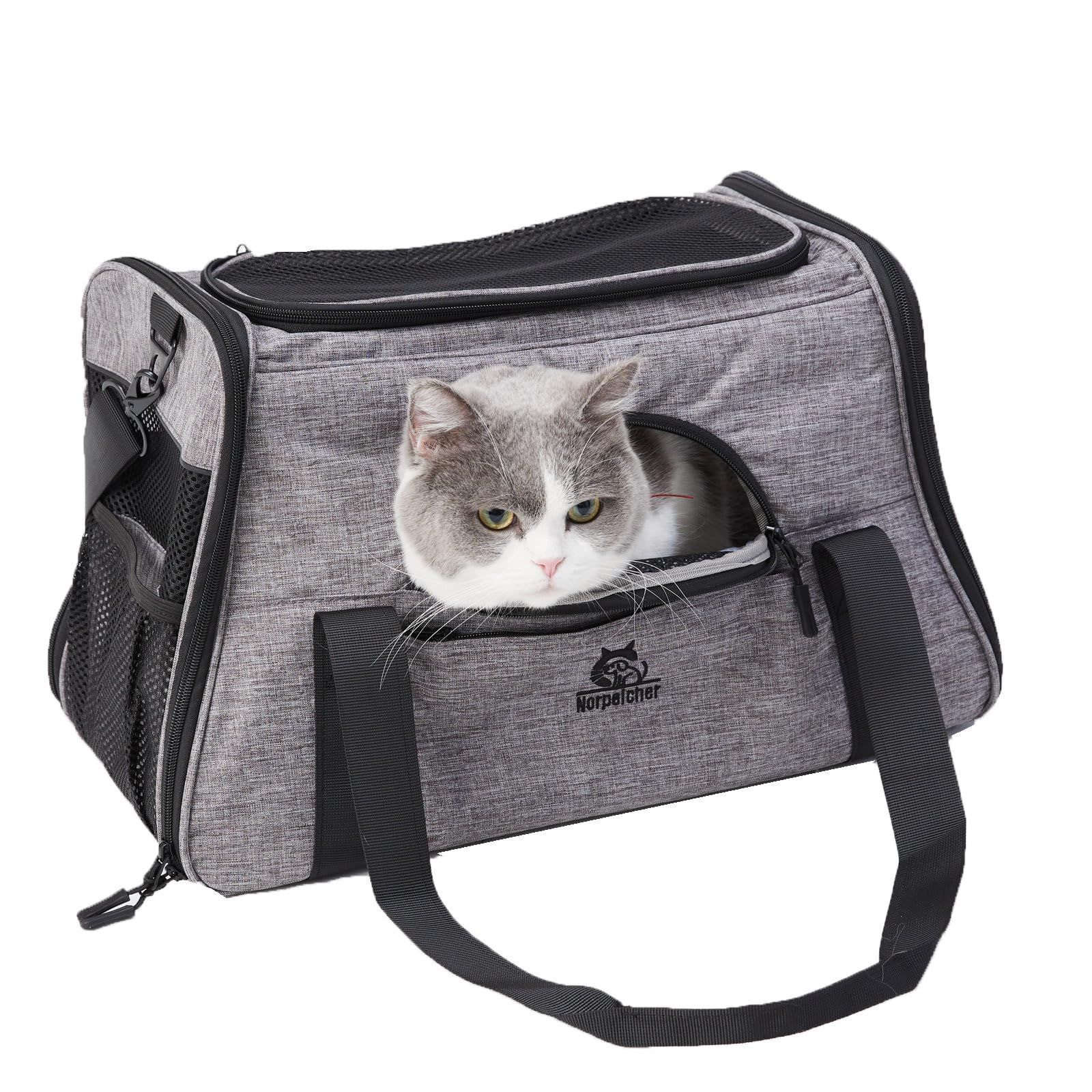 新品　猫・小型犬用　キャリーバック Amazon.co.jp: PETSFIT 猫 キャリー バッグ ペットキャリー