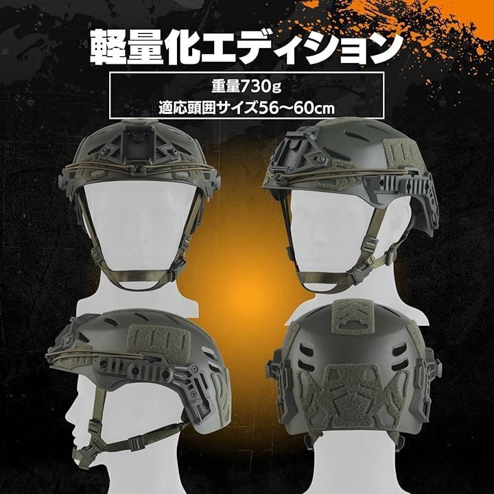 MILQUEST WENDYタイプ タクティカルヘルメット 軽量化エディション