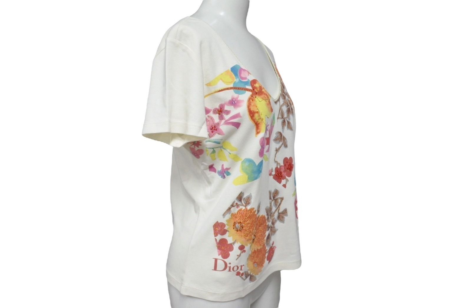 【極希少】Christian Dior リンガーネック ガール Tシャツ 楽天市場】【中古】Christian Dior 刺繍 ジョンガリアーノ期 T